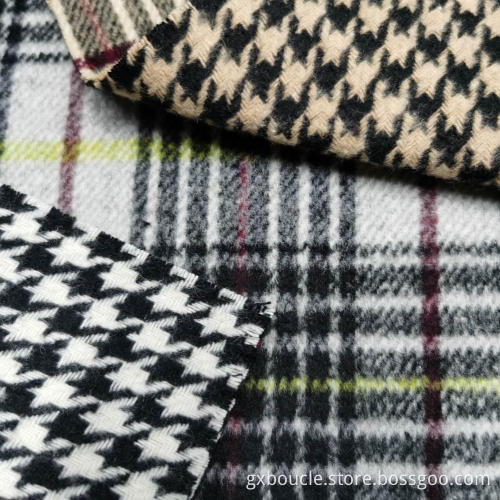 Woolen double face tartan design fabric